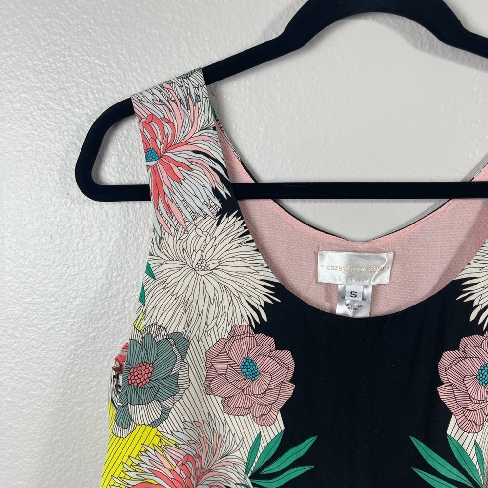 Anthropologie Corey Lynn Calter Anana Floral Print Layered Tank - Picture 3 of 10